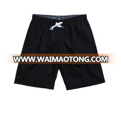 cheap wholesale 100% polyester 120gsm twill solid color bermuda shorts swim shorts without mesh lining